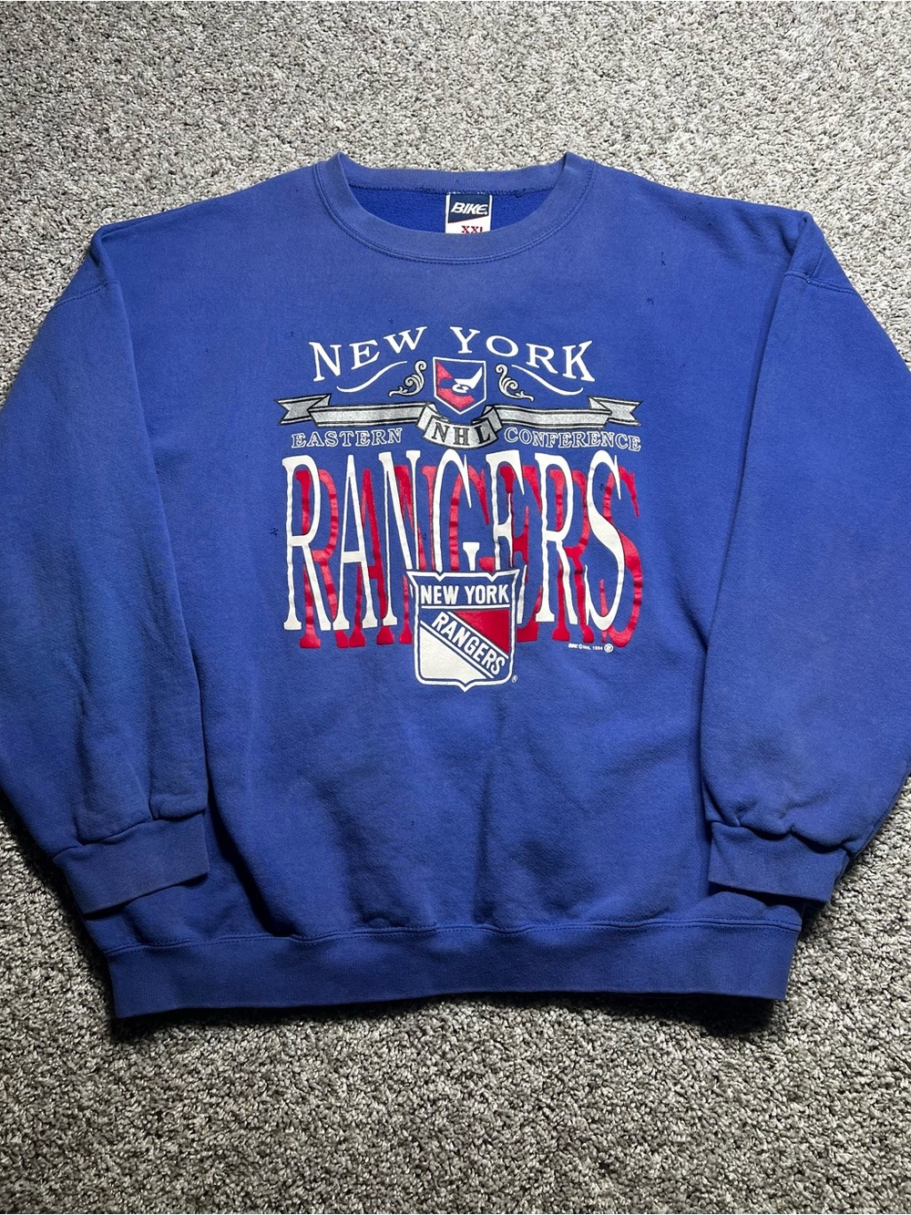 Vintage New York Rangers Blue Crewneck Sweatshirt